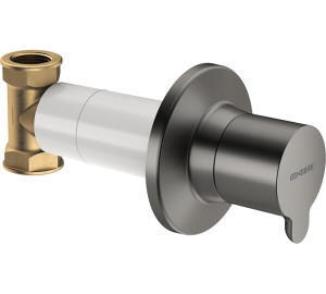 Llave de paso 1/2" Acero Cepillado